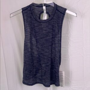 Lululemon heathered blue fast as light muscle tank size 8 NWT